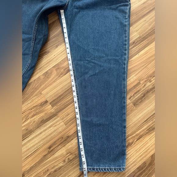 Vintage Levis 550 Relaxed Tapered Jeans Blue Size 18 M Misses - Picture 5 of 13